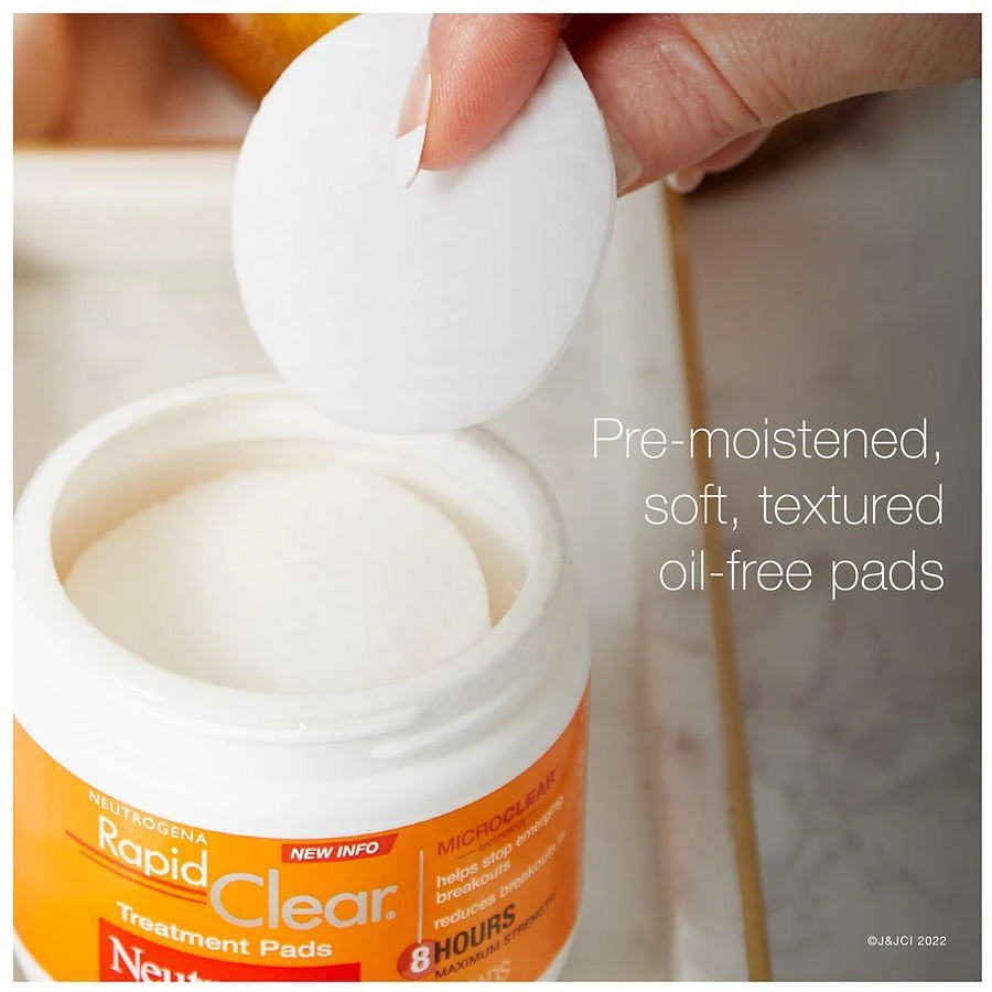 Neutrogena Rapid Clear Maximum Strength Acne Treatment Pads 8