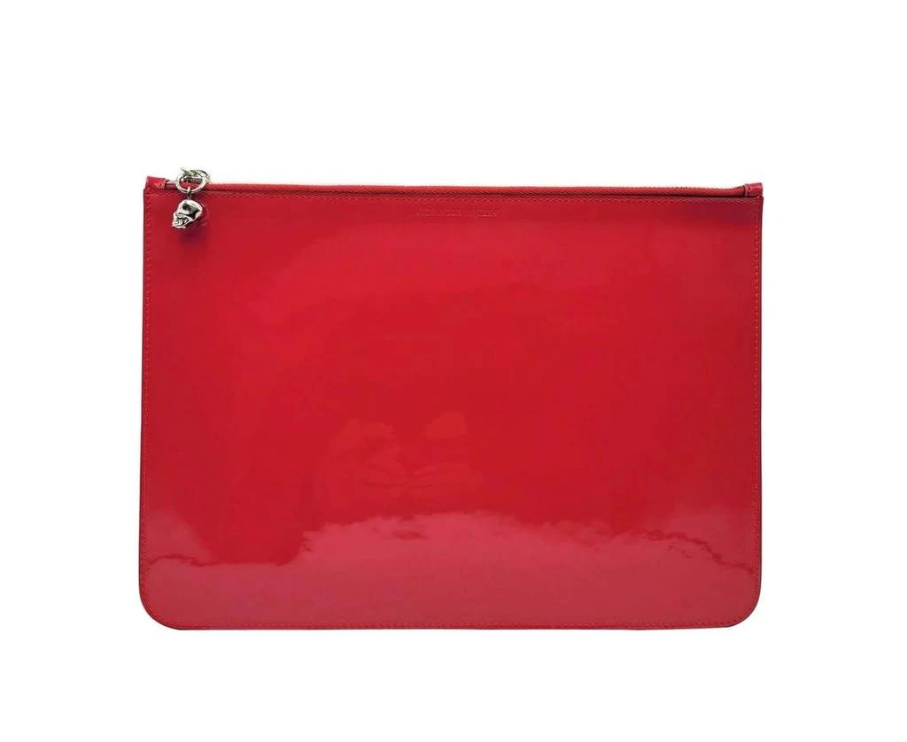 Alexander McQueen Alexander McQueen Women
s Patent Leather SkullPouch