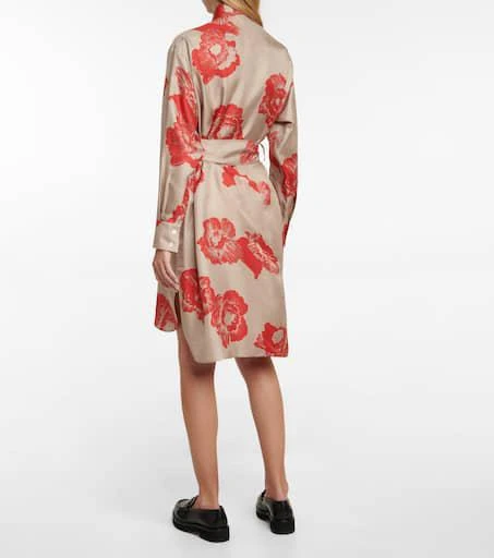 Salvatore Ferragamo Printed silk twill shirt dress 3