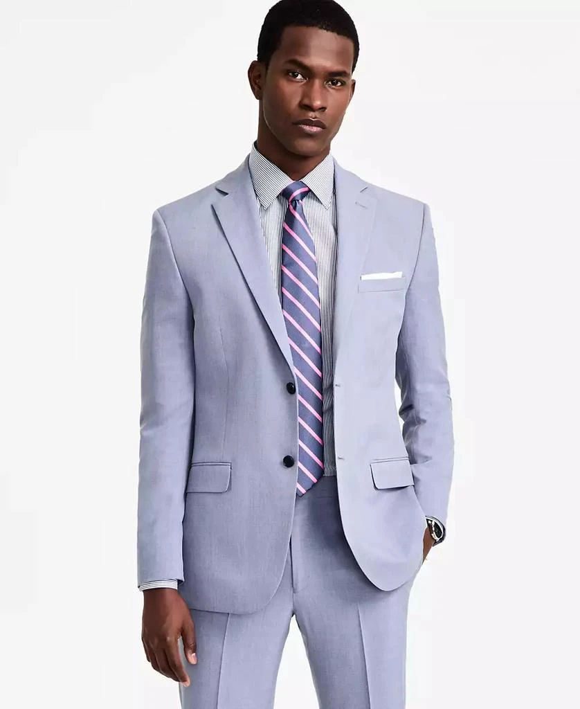 DKNY Men's Modern-Fit Stretch Nested Suit 4