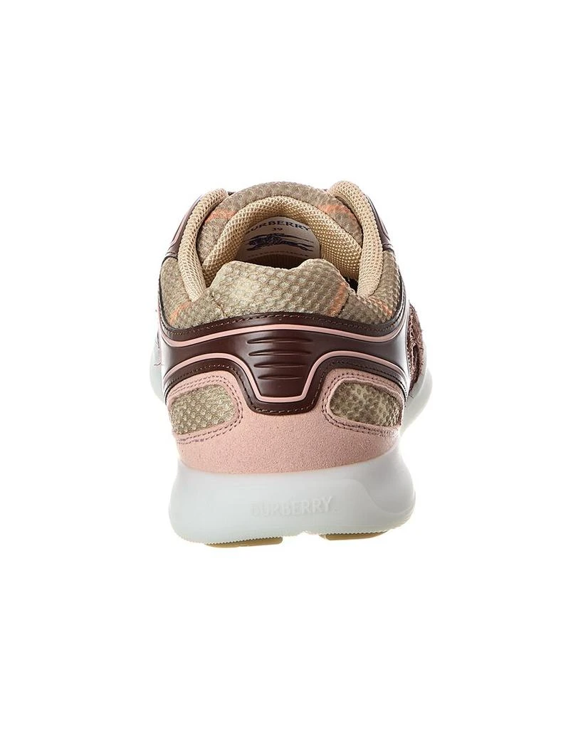Burberry Check Mesh 
Suede Sneaker 3