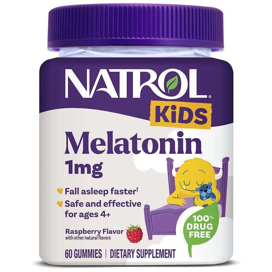Natrol Melatonin Gummies 1mg, 60 Day Supply Raspberry 1