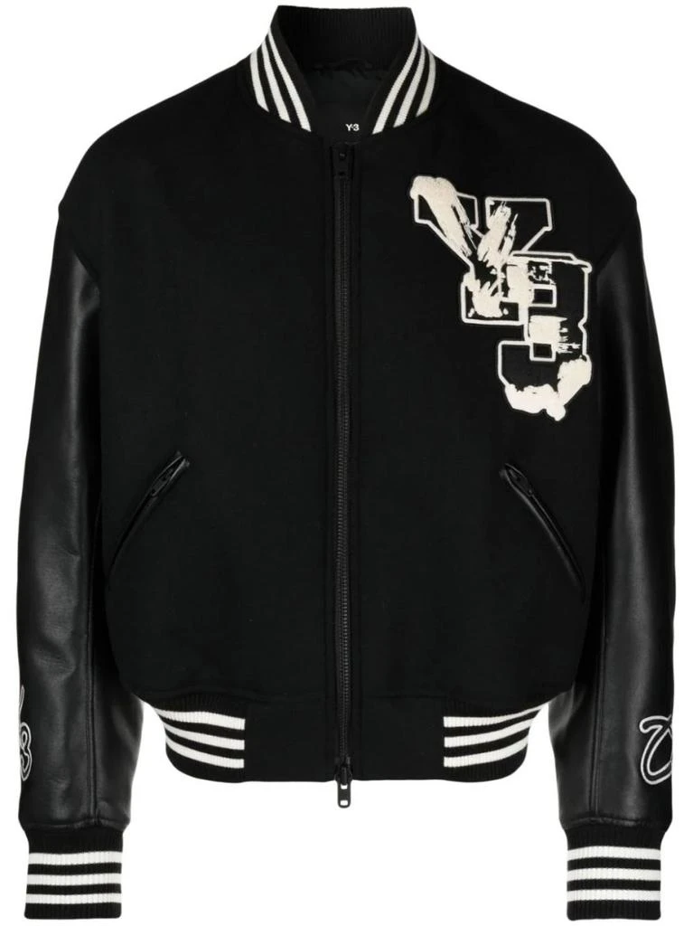 Y-3 Varsity Zipped Bomber Jacket 1