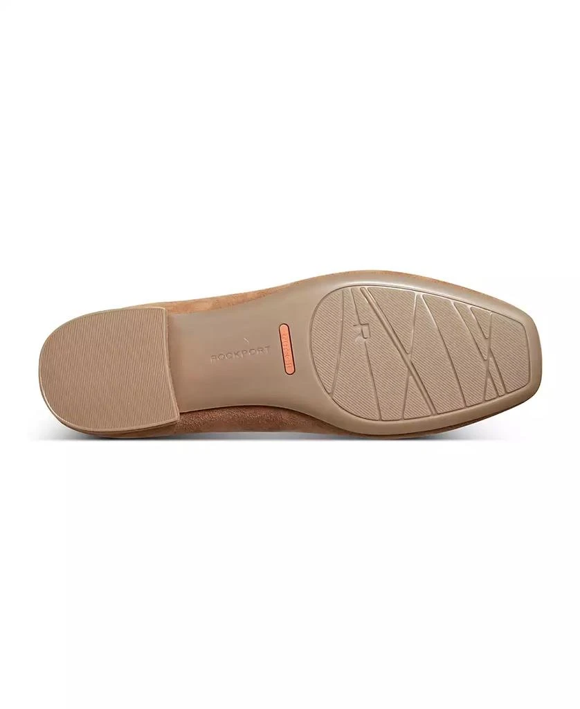 Rockport Women's Sadie Square Toe Slip-On Ballet Dress Flats 5