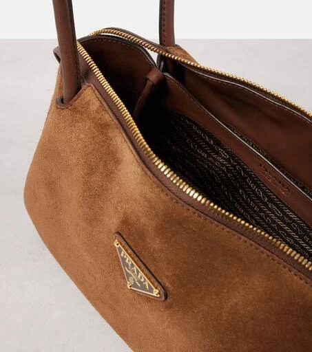 Prada Medium suede shoulder bag 3