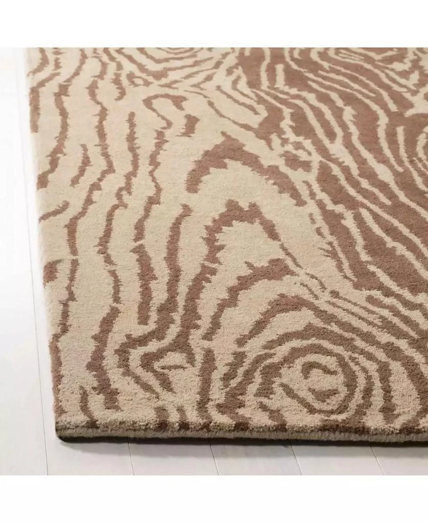 Martha Stewart Layered Faux Bois MSR4534A Brown 9' x 12' Area Rug 2