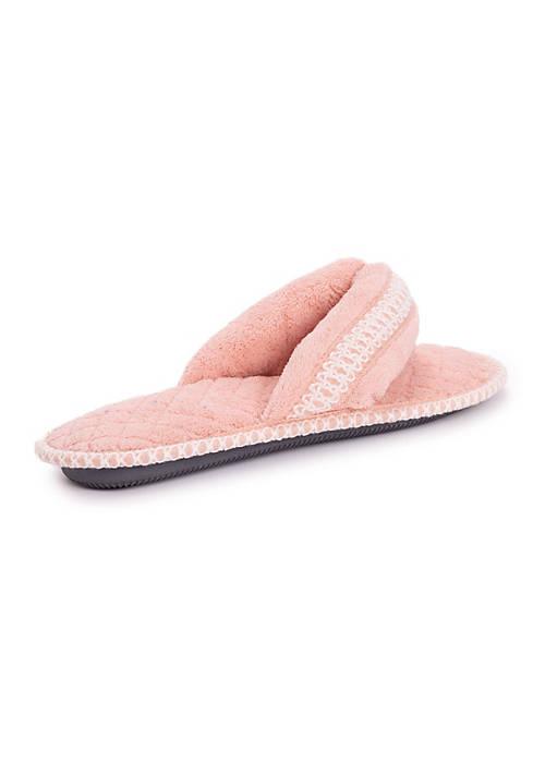 MUK LUKS Luks Womens Darlene Thong Slipper