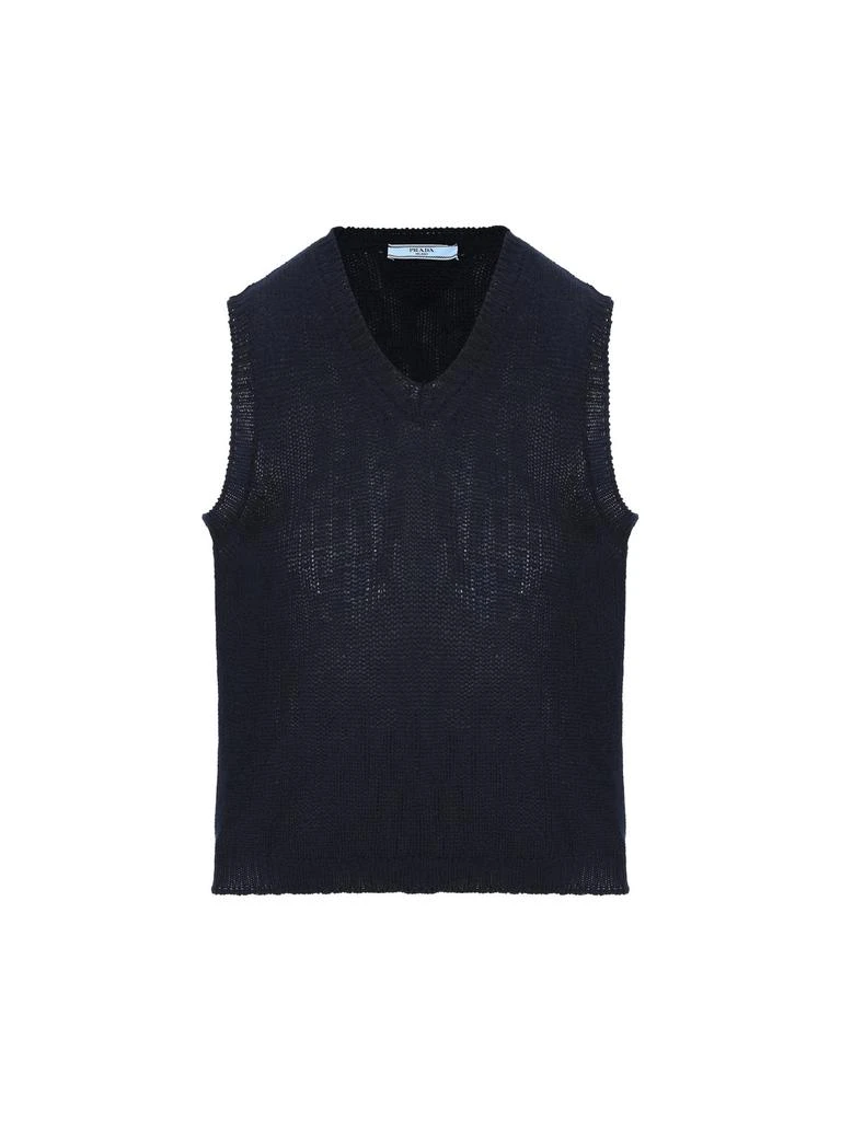 Prada Prada V-Neck Knitted Vest 1