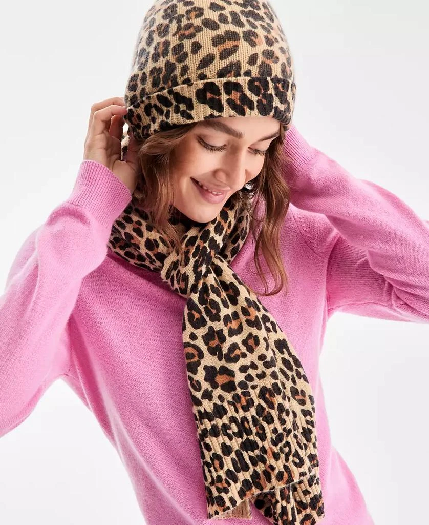 Macy's Charter Club Women's 100% Cashmere Animal-Print Scarf, Exclusively at Macy's 3