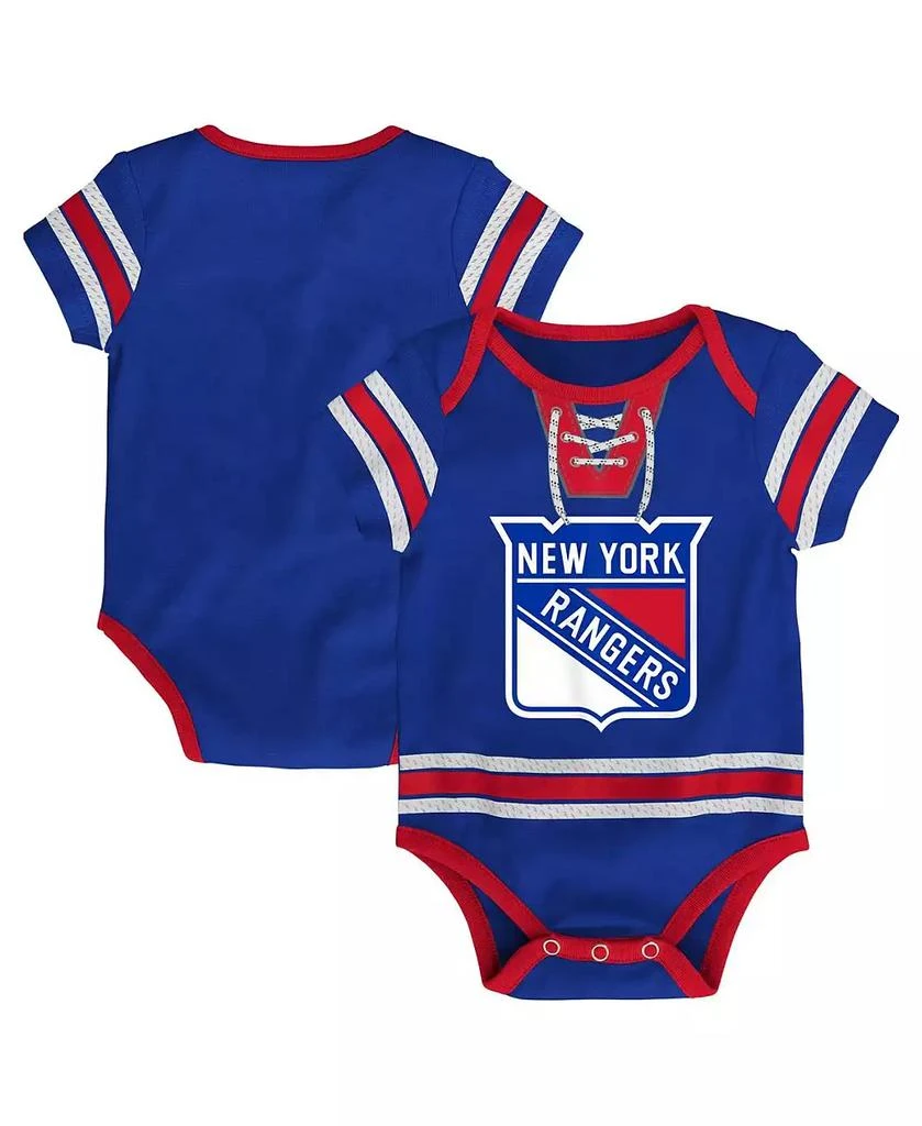 Outerstuff Baby Boys and Girls Blue New York Rangers Hockey Jersey Bodysuit 1