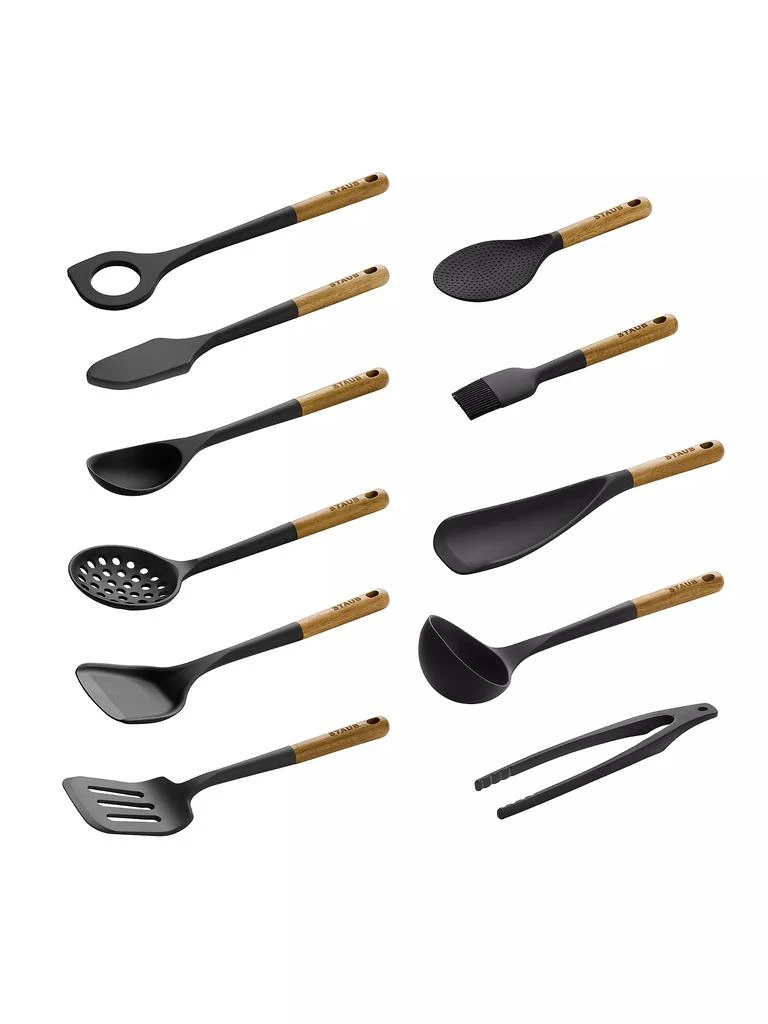 Staub Silicone with Wood Handle Cooking Utensil Sets 1