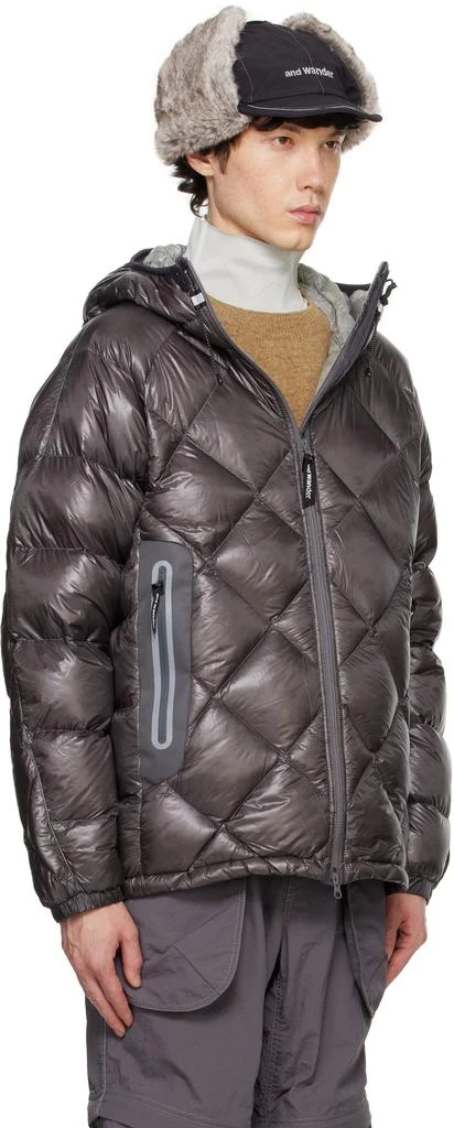 And Wander Gray Diamond Stitch Down Jacket 2