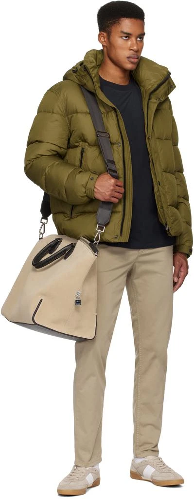 Hugo Boss Beige Suede Duffle Bag 4