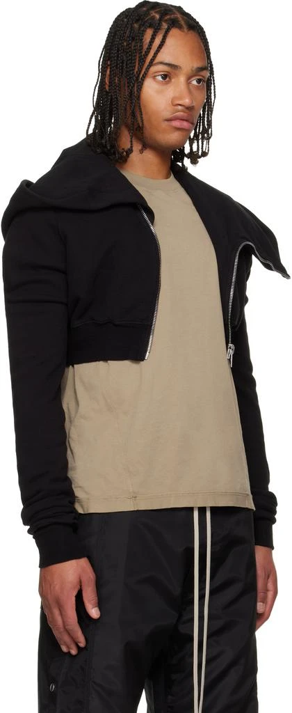 Rick Owens Black Concordians Micro Mountain Hoodie 2