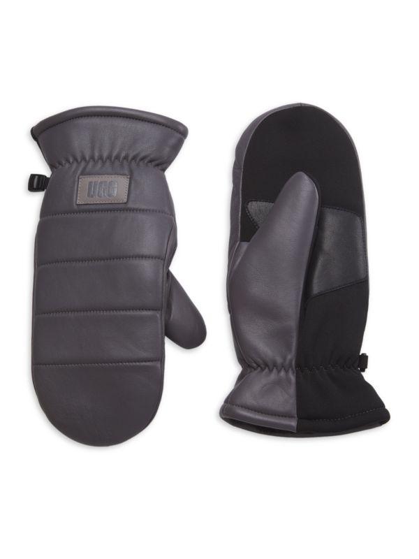 UGG Faux Fur Lined Leather Gloves