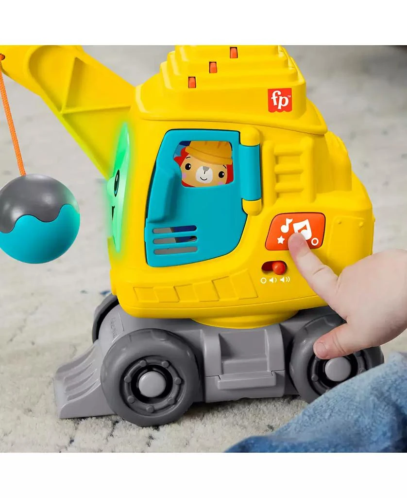 Fisher Price Count and Stack Crane Baby and Toddler Learning Toy with Blocks, Lights and Sounds 3