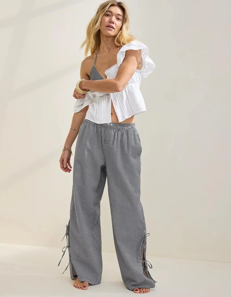 Aerie Aerie Off-Duty Seersucker Side Tie Trouser PJ 1