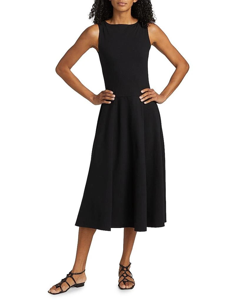 knee length dresses for ladies Long Sleeve V-Neck Lace Up Knit Dress main image 0