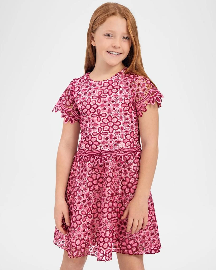 Zoe Girl's Natalie Two-Tone Lace Dress, Size 7-16 1