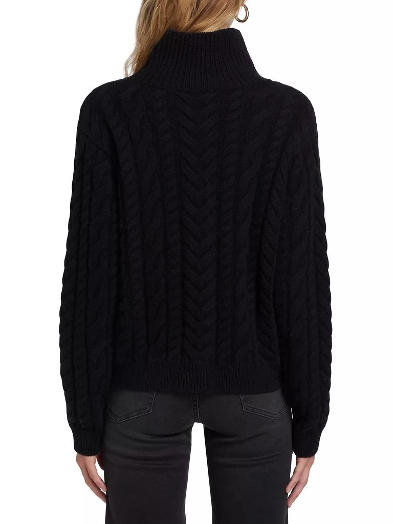 FRAME Cable-Knit Turtleneck Sweater 5