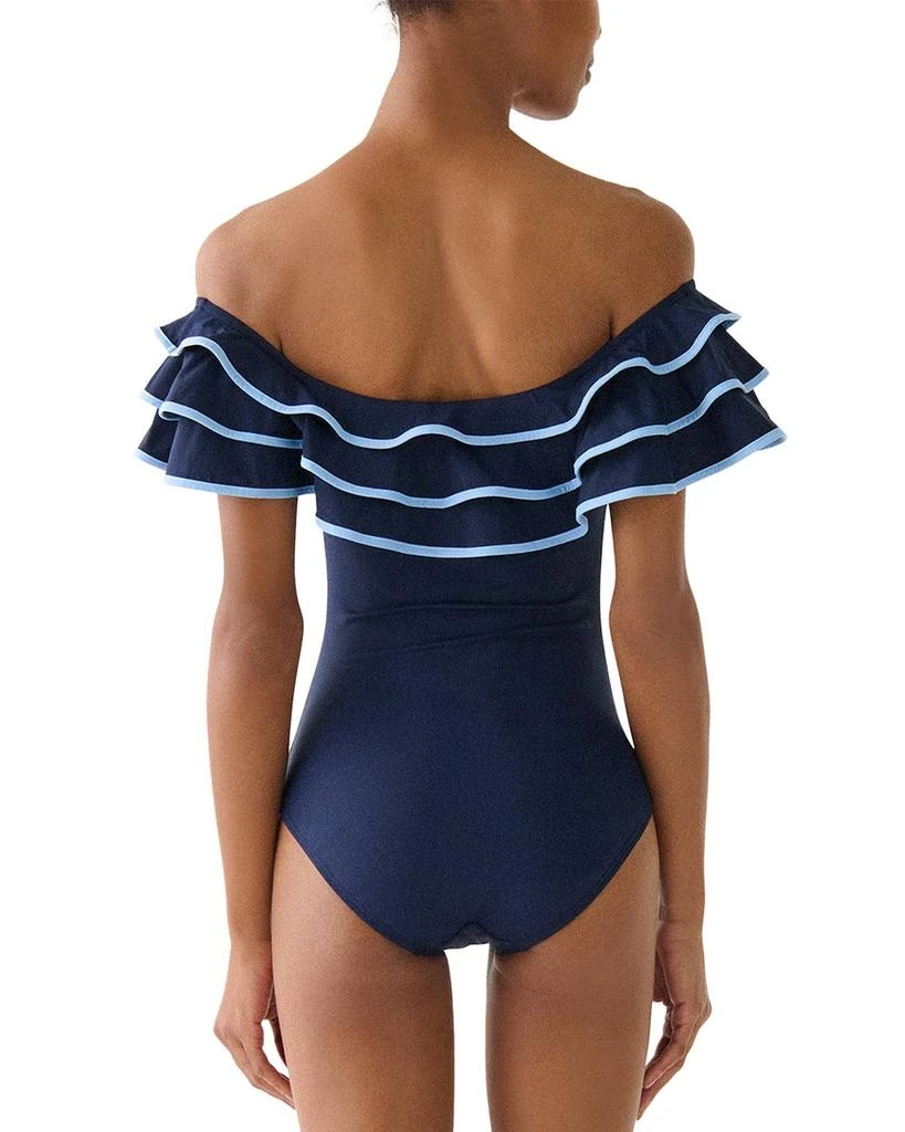 Kate Spade Ruffled One Piece Swimsuit 2