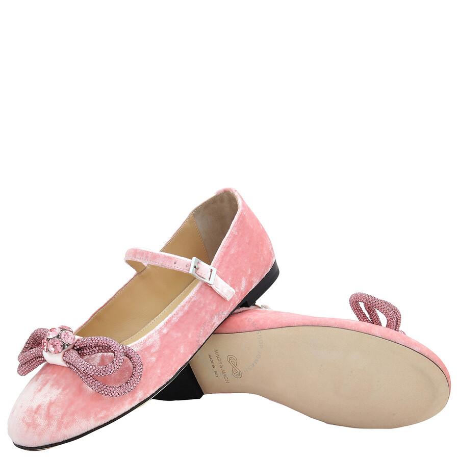 Mach & Mach Bow-Detail Mary Jane Flats
