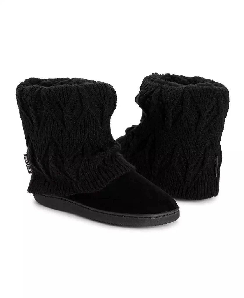 MUK LUKS Men's Faux Fur Flip Mittens 4