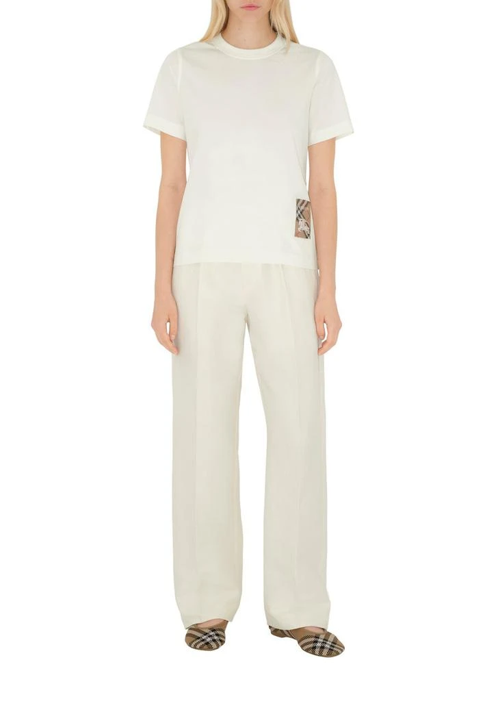 Burberry Check label cotton t-shirt 4