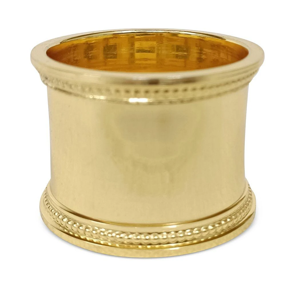 Aman Imports Napkin Ring with Beaded Rim - Exclusive 3