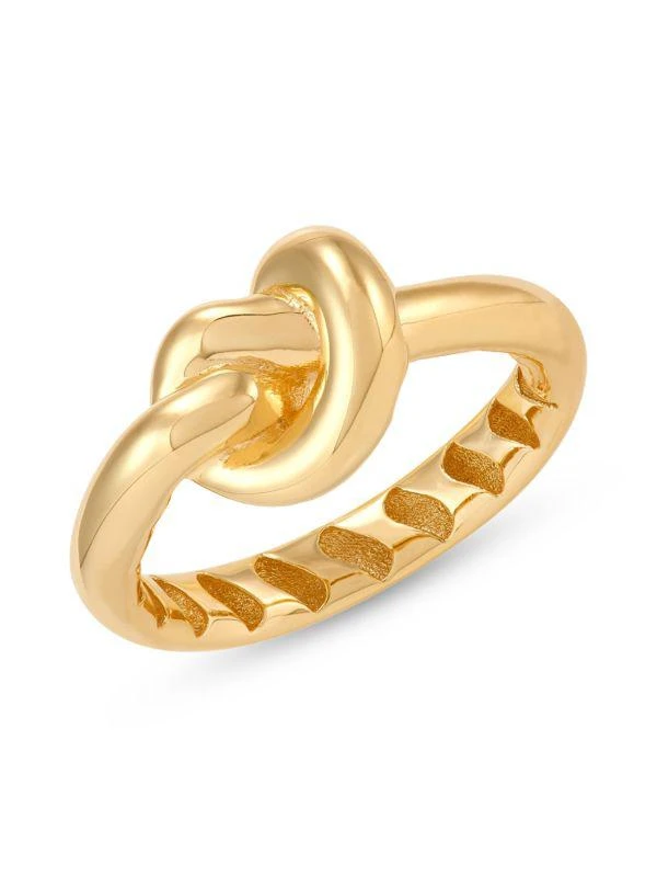 Saks Fifth Avenue 14K Yellow Gold Love Knot Ring 1