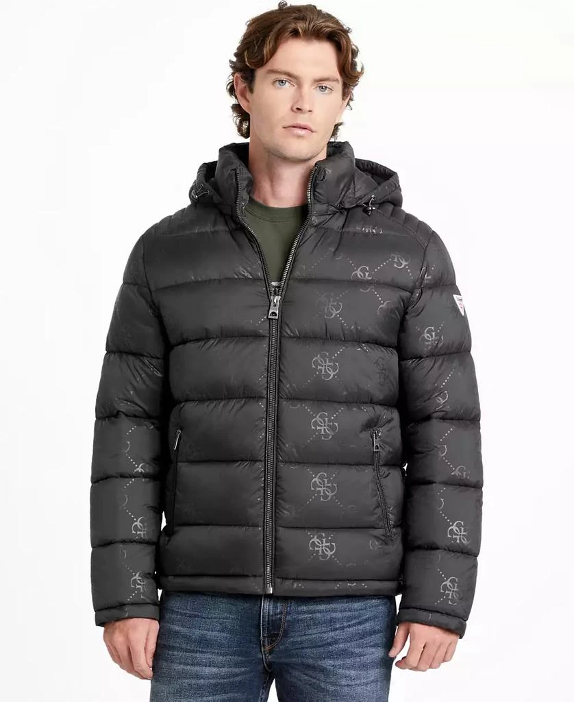 GUESS Men
s Hooded Puffer Jacket
