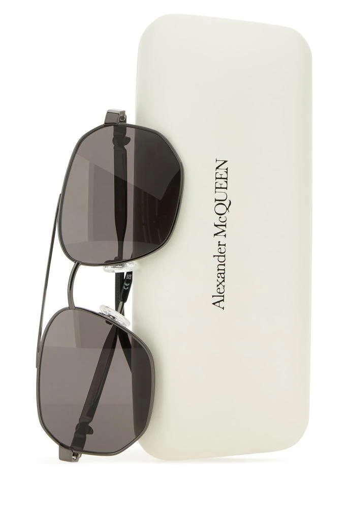 Alexander Mcqueen Ruthenium Caravan Floating Skull sunglasses 2