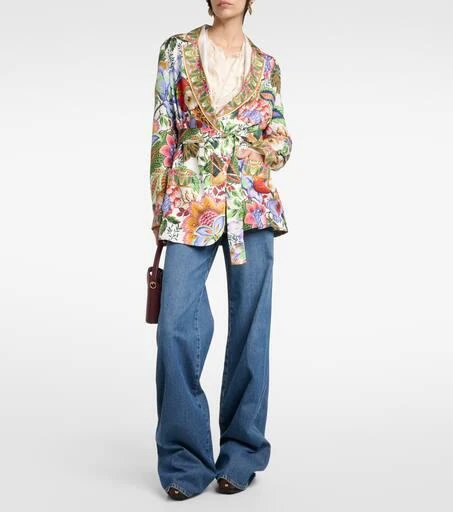 ETRO Floral silk wrap jacket 2
