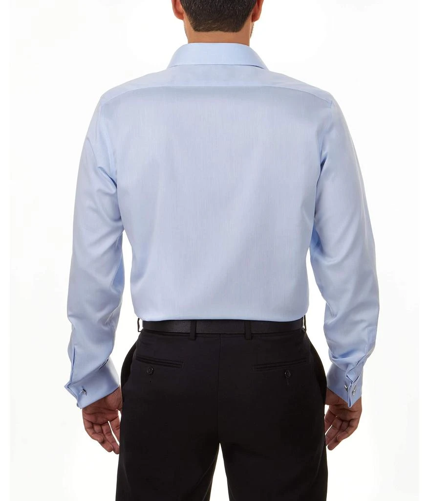Calvin Klein Dress Shirt Slim Fit Non Iron Solid French Cuff 4