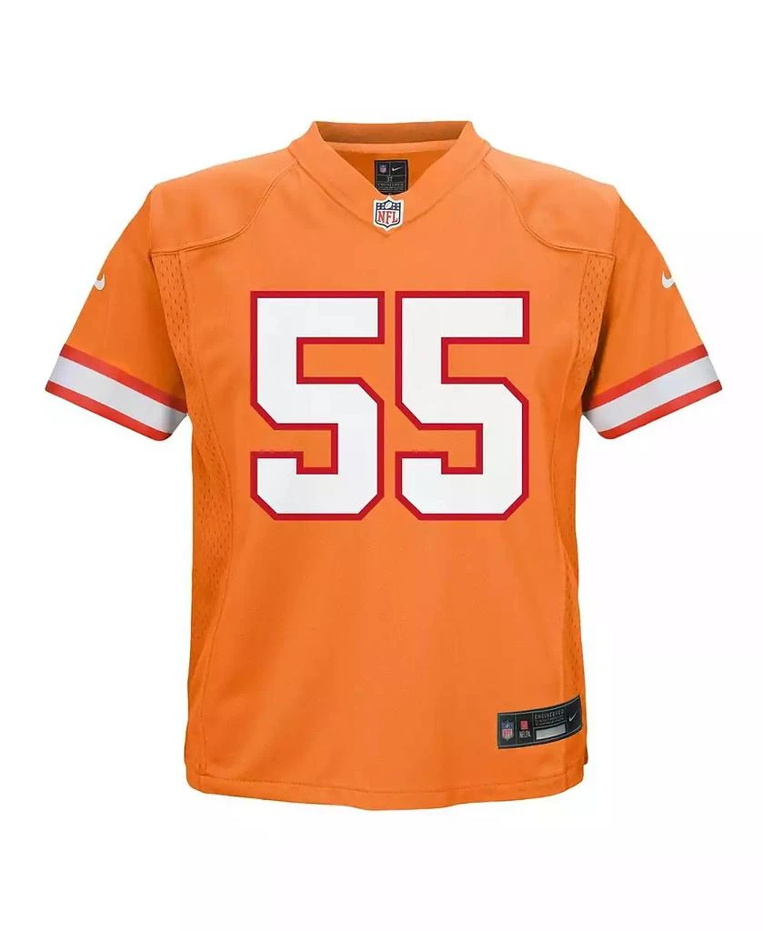 NIKE Little Boys and Girls Derrick Brooks Orange Tampa Bay Buccaneers Retired Player Game Jersey 2