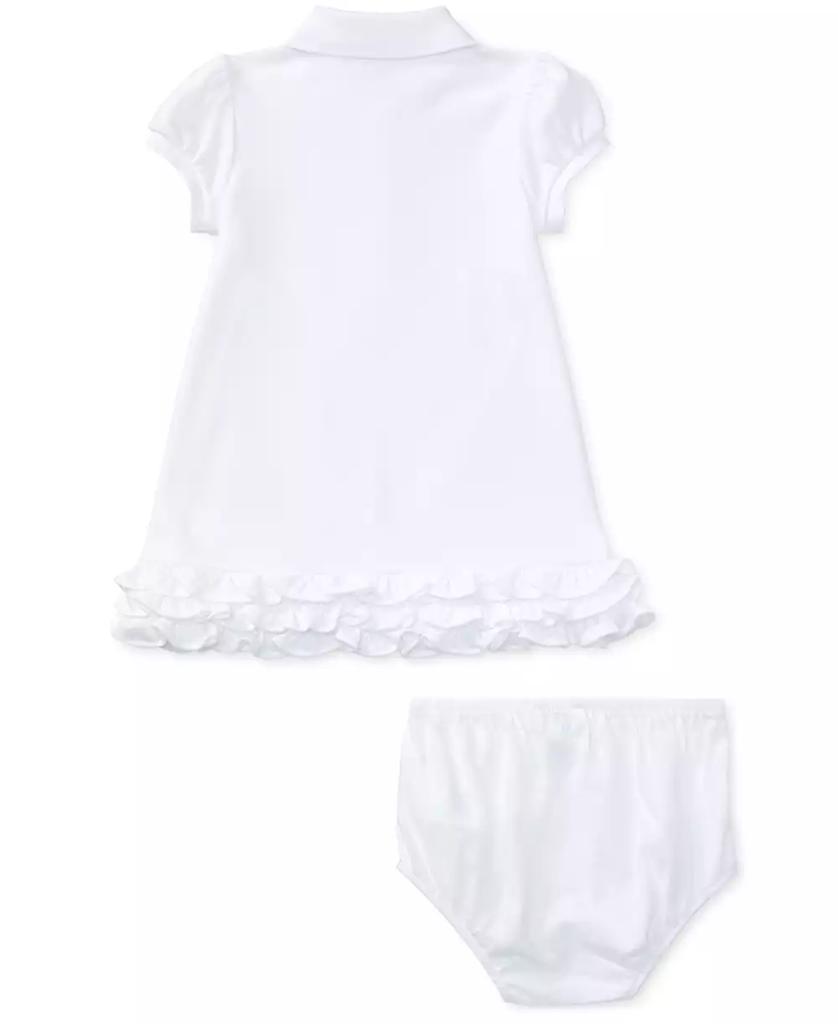 Ralph Lauren Baby Girls Ruffled Pony Printed Polo Dress