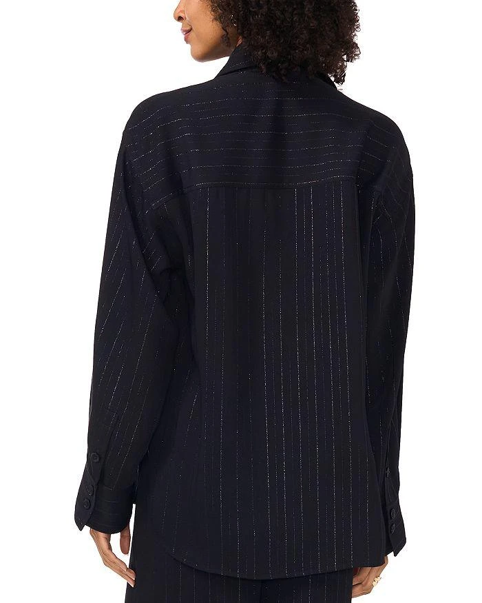 Vince Camuto Metallic Pinstriped Shirt 4