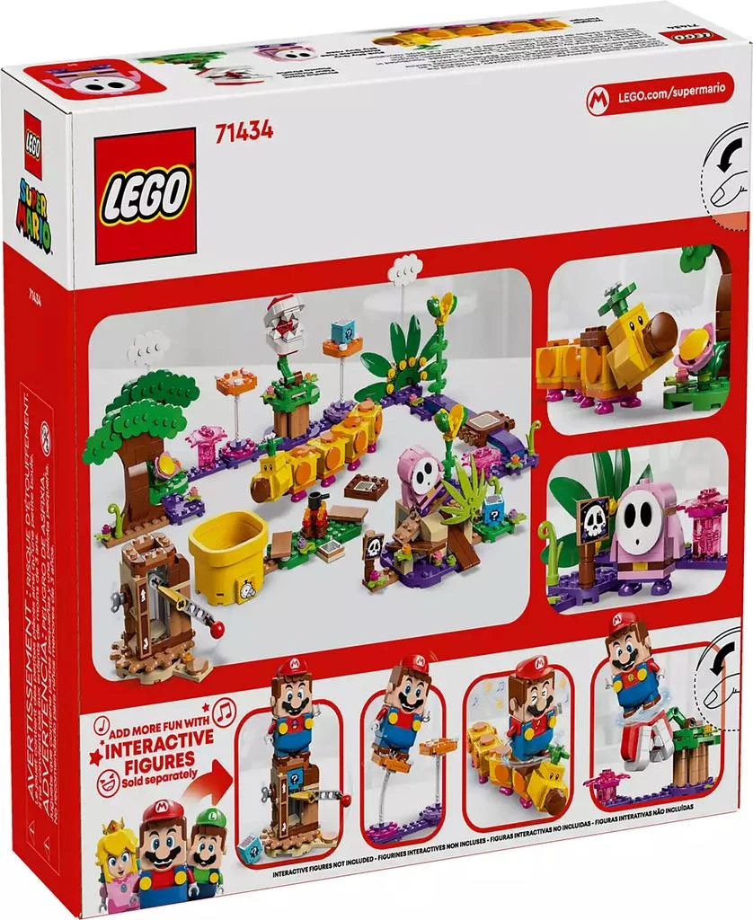 LEGO Super Mario Soda Jungle Maker Set, Wiggler Toy and Mario Playset 71434, 598 Pieces 4