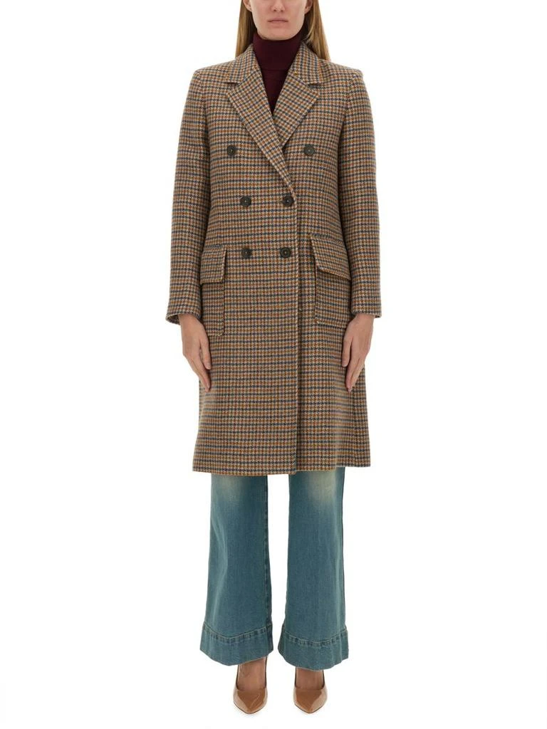 Paul Smith PS Paul Smith Double Breasted Houndstooth Coat 1