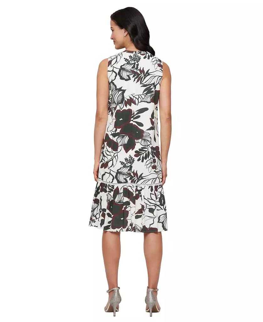 SL Fashions Women's Printed Sleeveless Dress