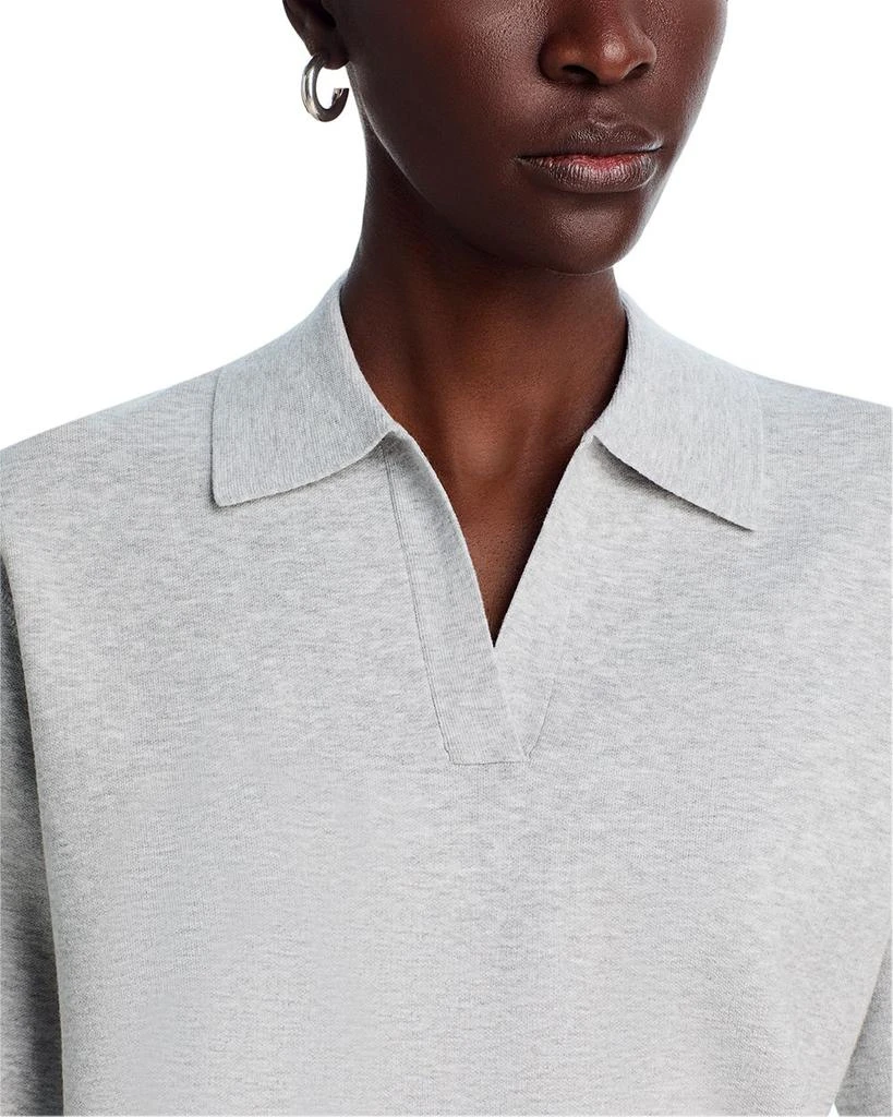 Theory Oversized Short Sleeve Polo Sweater 4