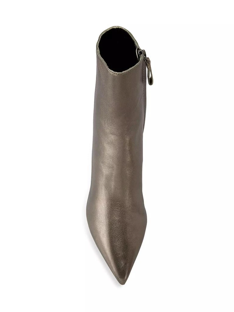 Alexandre Birman Myra 50MM Metallic Leather Ankle Booties 5