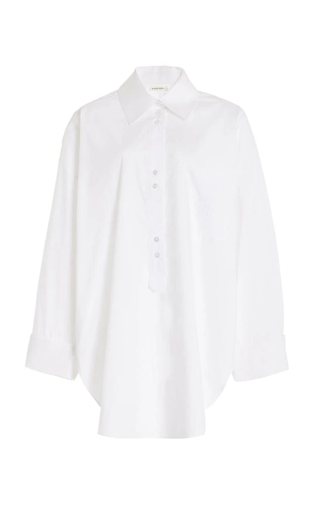 By Malene Birger By Malene Birger - Maye Cotton Poplin Tunic Shirt - White - EU 38 - Moda Operandi 1