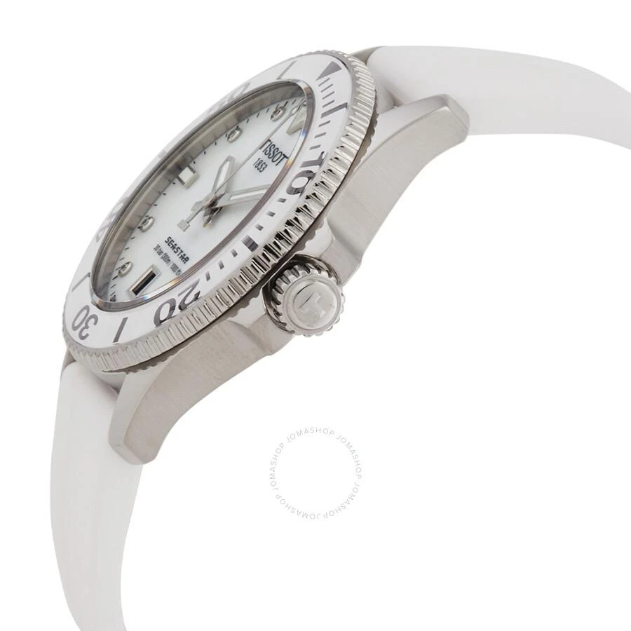 Tissot Seastar Quartz Diamond White Mother of Pearl Dial Unisex Watch T120.210.17.116.00 2