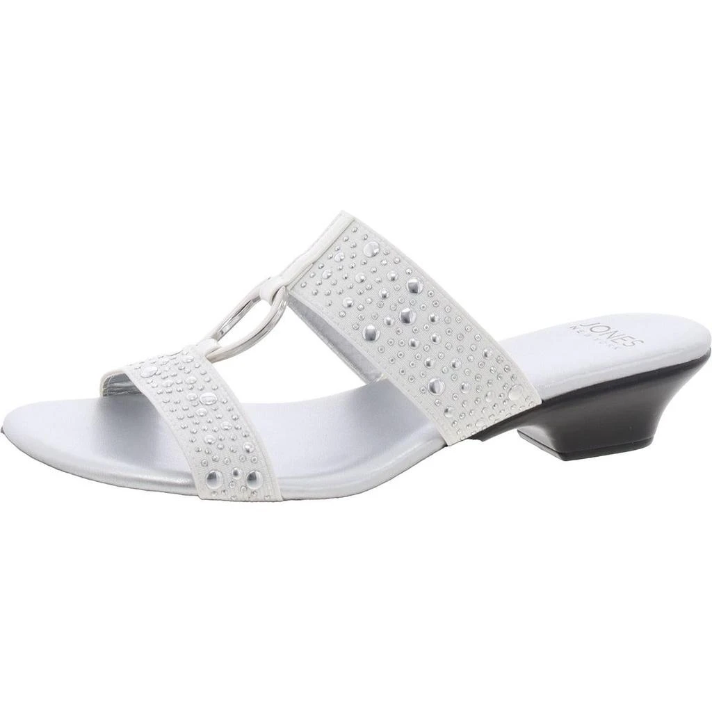 JONES NEW YORK Eanna Womens Embellished Slip-On Wedge Sandals 9