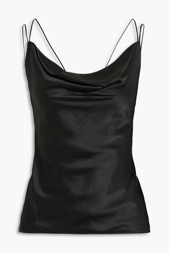 ROKSANDA Lace-up draped silk-satin camisole 1