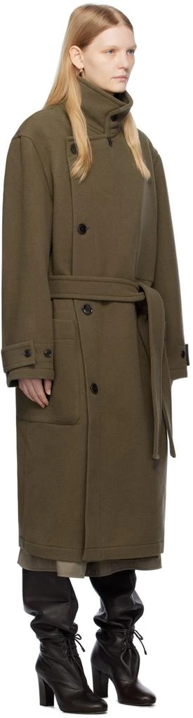 LEMAIRE Taupe Wrap Coat 2