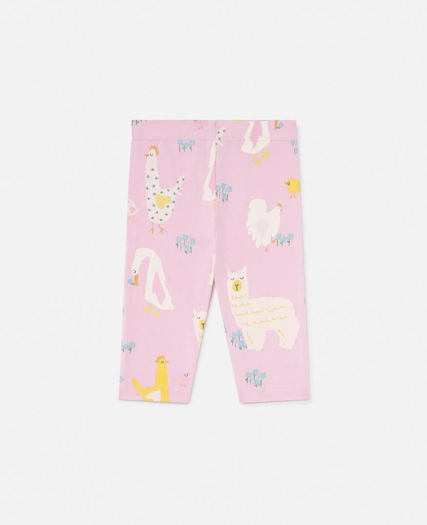 Stella McCartney Stella McCartney - Animal Pattern Leggings, Woman, Pink, Size: 18m 1