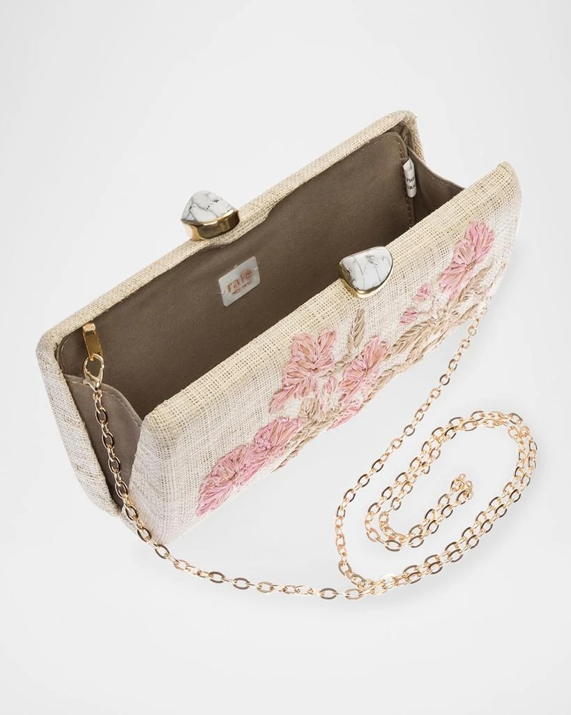 Rafe Alessandra Flower Long Clutch Bag 4