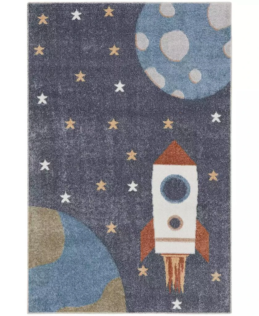 Nourison Astra Machine Washable ASW06 3'3" x 5' Area Rug 1